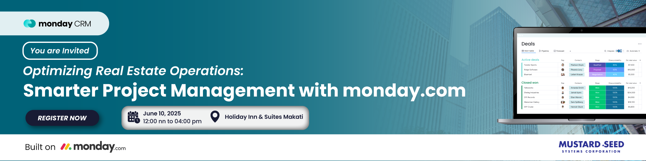 [FREE EVENT] Optimizing Real Estate Operations: Smarter Project Management with monday.com