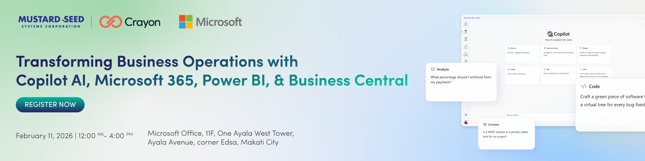 Transforming Business Operations with Copilot AI, Microsoft 365, Power Bi, & Business Central